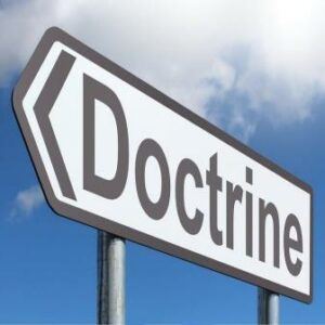 "Doctrine" signpost arrow