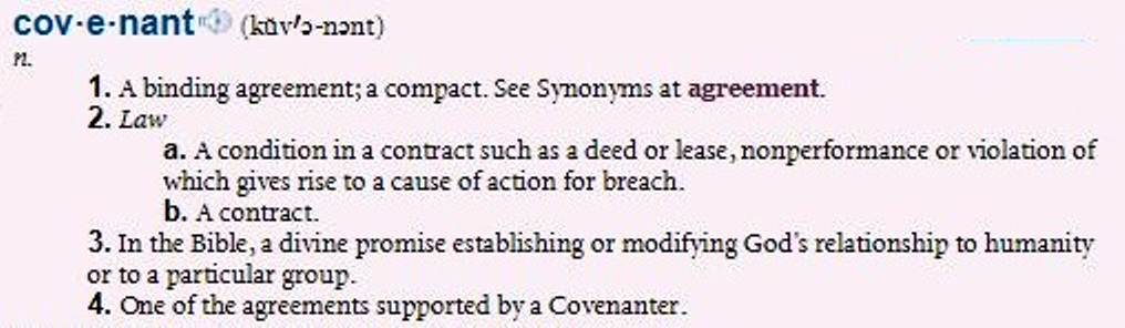 Covenant - New Covenant definition